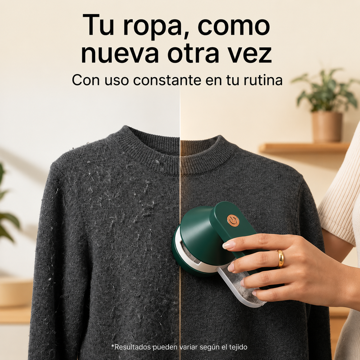 Quita pelusas eléctrico portátil